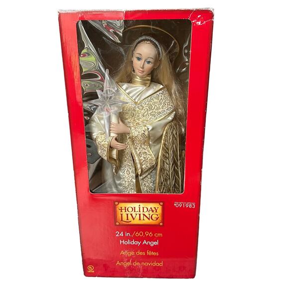 VTG Holiday Living Moving Animated Christmas 24” Angel & Light 1998 - Picture 1 of 11